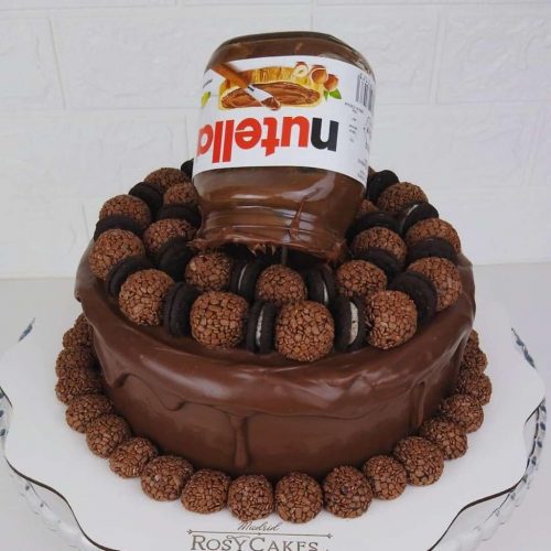 Rosy Cakes | Tartas Cumpleaños Tarta de Nutella | Chocoavellana