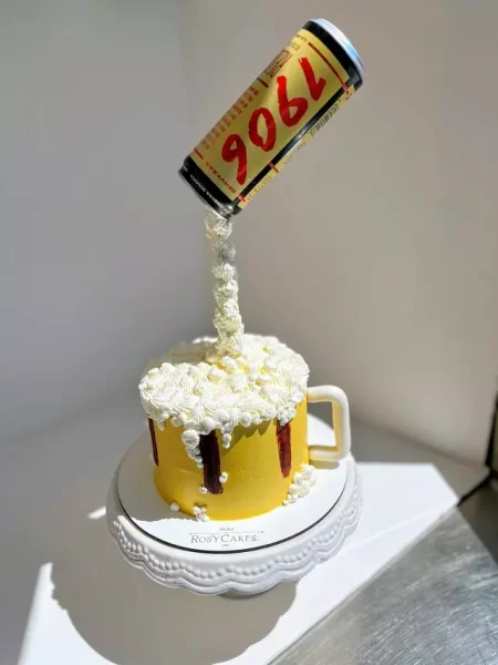 Rosy Cakes | Cake Trends for 2024: What's On The Rise Beer Can Shaped Cake.