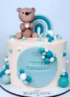Tartas Personalizadas Fondant Oso en Globo