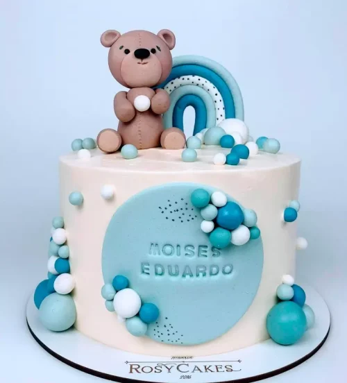 Tartas Personalizadas Fondant Oso en Globo