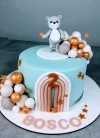Tartas Personalizadas Fondant Oso en Globo