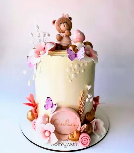 Tartas Personalizadas Fondant Oso en Globo