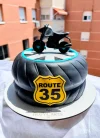 Route 66 Motorcycle Cake.
