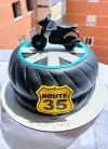 Route 66 Motorcycle Cake.