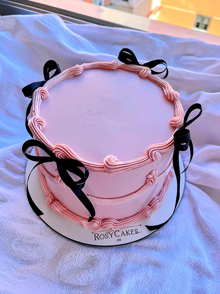 Tarta Vintage Encanto con Lazos de Seda