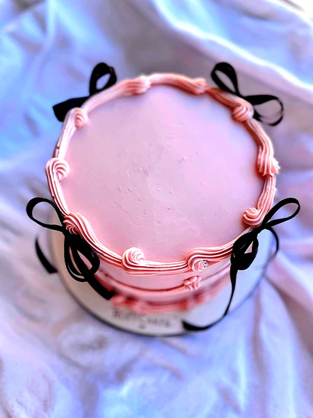 Tarta Vintage Encanto con Lazos de Seda