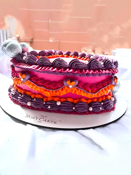 Tarta Corazón Encantado con Encaje