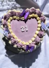 Buttercream Butterfly Heart Cake.