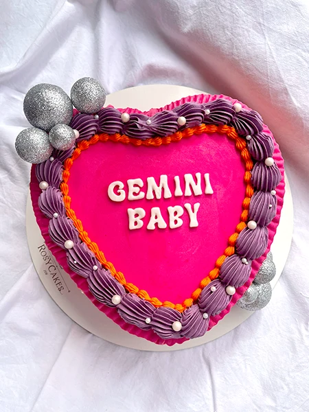Tarta Corazón Encantado con Encaje