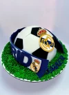 Real Madrid Football Ball with Scarf in Fondant.