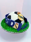 Real Madrid Football Ball with Scarf in Fondant.