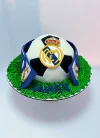 Real Madrid Football Ball with Scarf in Fondant.