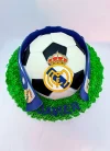 Real Madrid Football Ball with Scarf in Fondant.