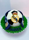 Real Madrid Football Ball with Scarf in Fondant.