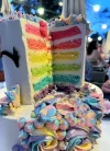 Two-Tier Rainbow Unicorn Cake.