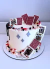 Tarta Baraja De Cartas Con Papel De Azúcar