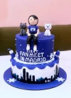 Personalised Fanmeet Cake with Character and Cats - Madrid Edition.
