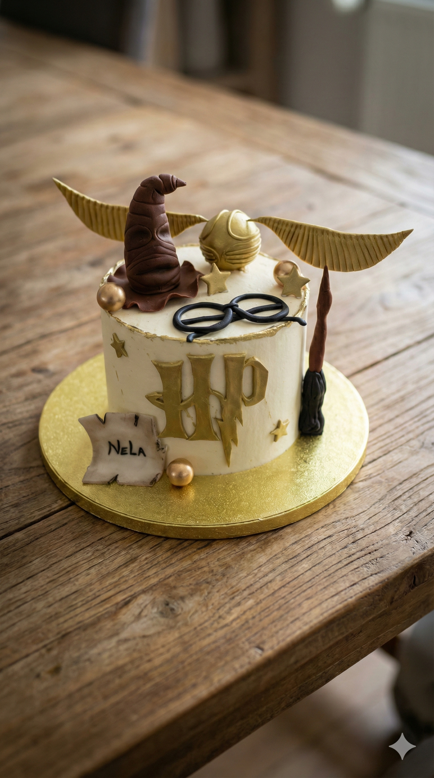 Tarta de Cumpleaños con Decoraciones de Harry Potter – Rosy Cakes